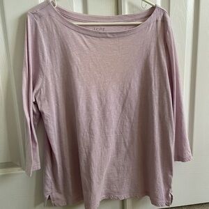 Lot of 2 Loft Outlet boat neck 3/4 sleeve tshirts